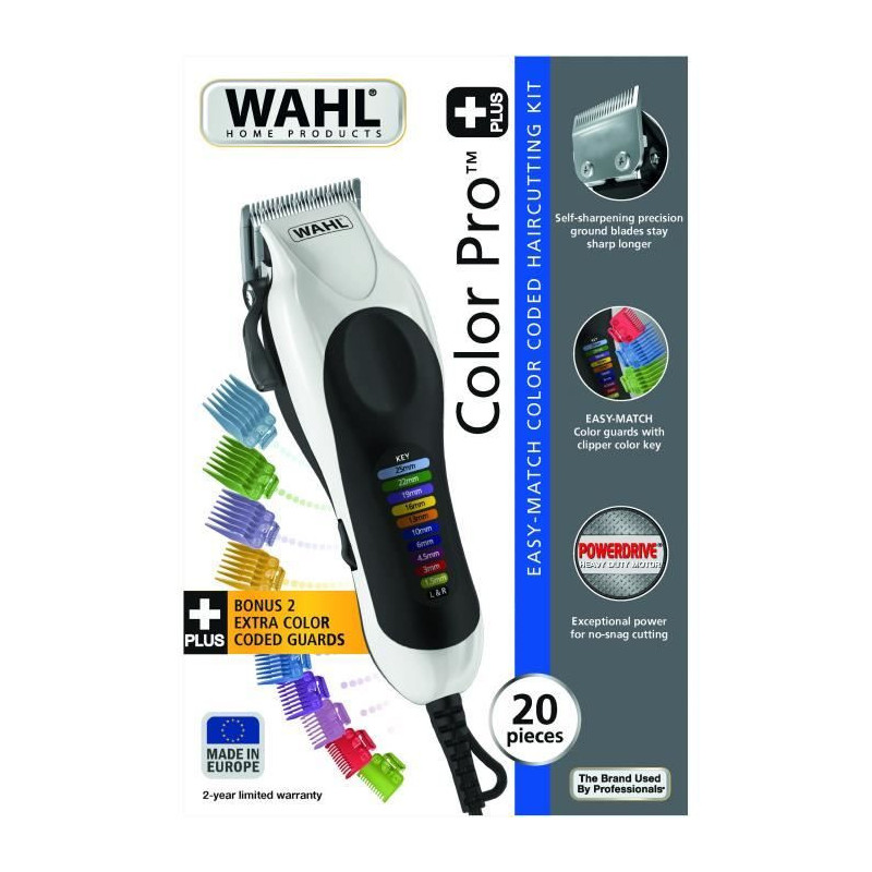 WAHL Color Pro Corded Hair Clipper 20104.046 - 20 pieces