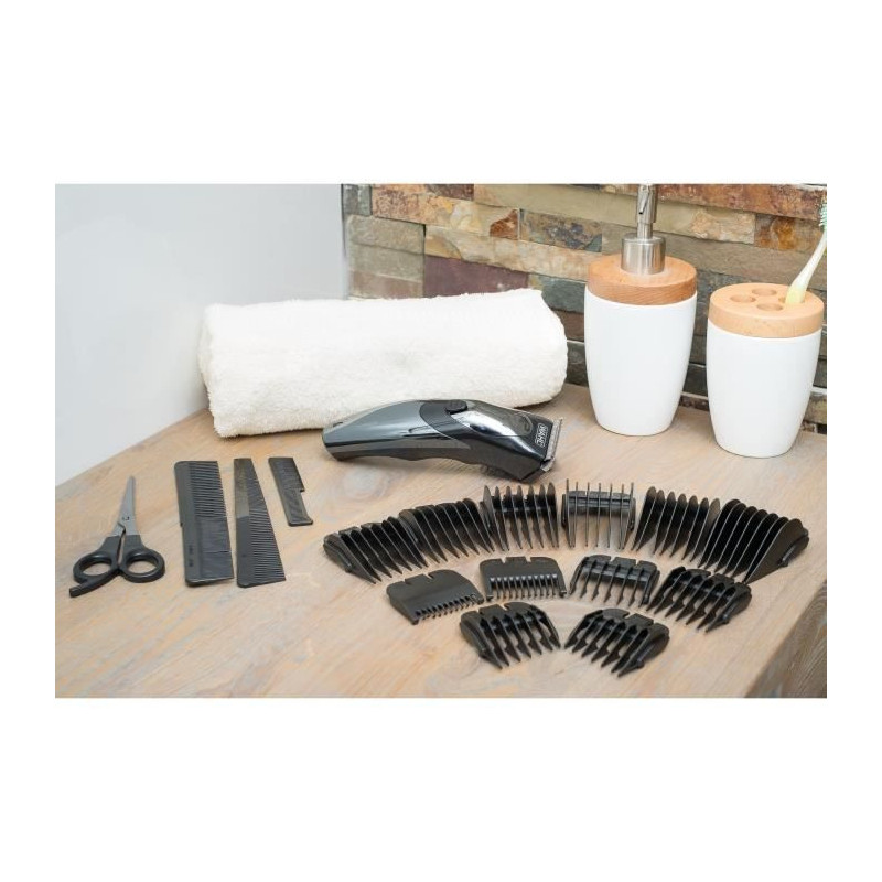 Hair and beard trimmer - WAHL - HAIRCUT & BEARD - 3.5 W - 10 combs - A