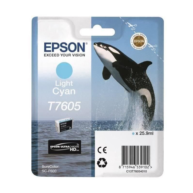 Epson T7605 Orb Cartridge Light Cyan