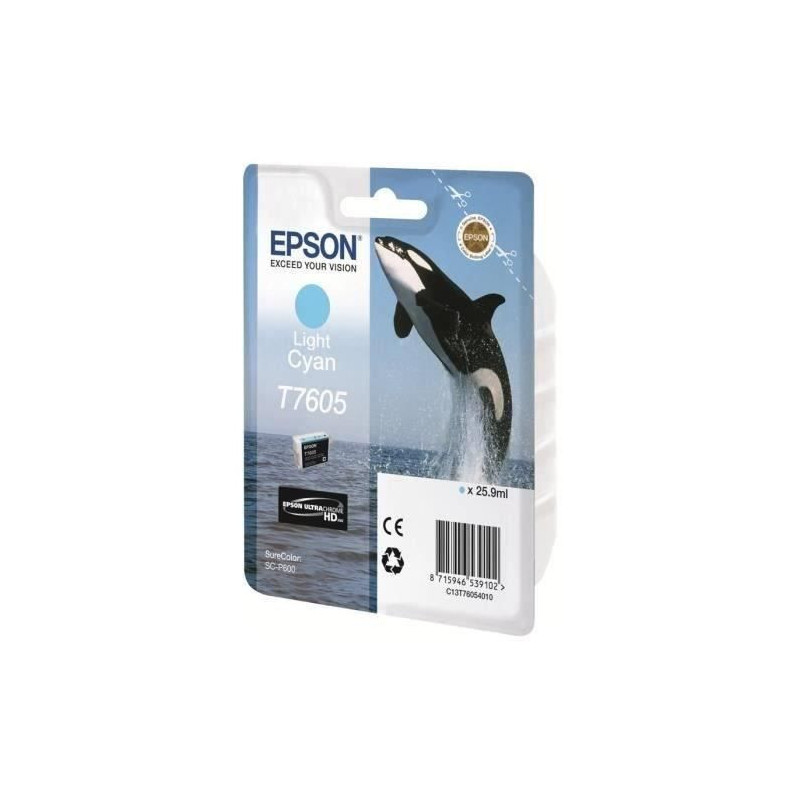 Epson T7605 Orb Cartridge Light Cyan