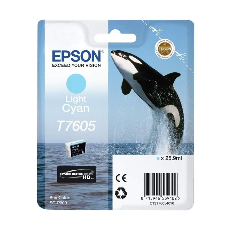 Epson T7605 Orb Cartridge Light Cyan