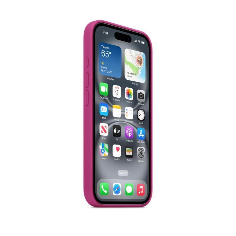APPLE iPhone 16 - Silicone Case with MagSafe - Fuchsia
