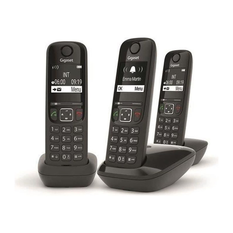 GIGASET Landline Phone AS690 Trio Black