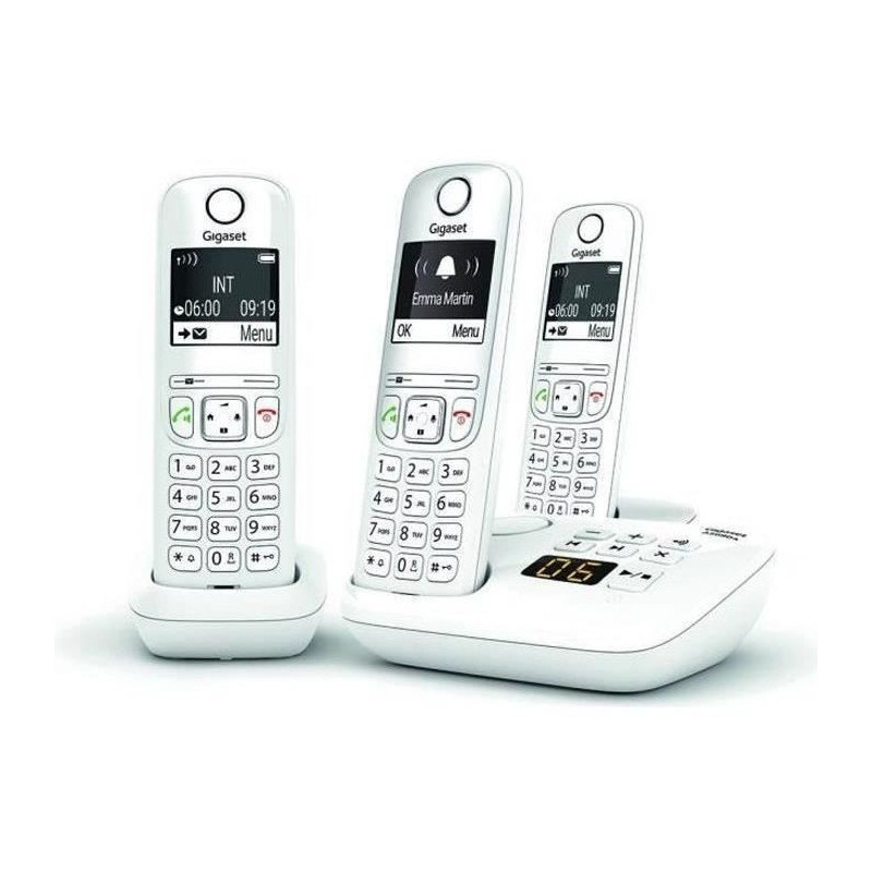 GIGASET Landline Telephone AS690 A Trio White
