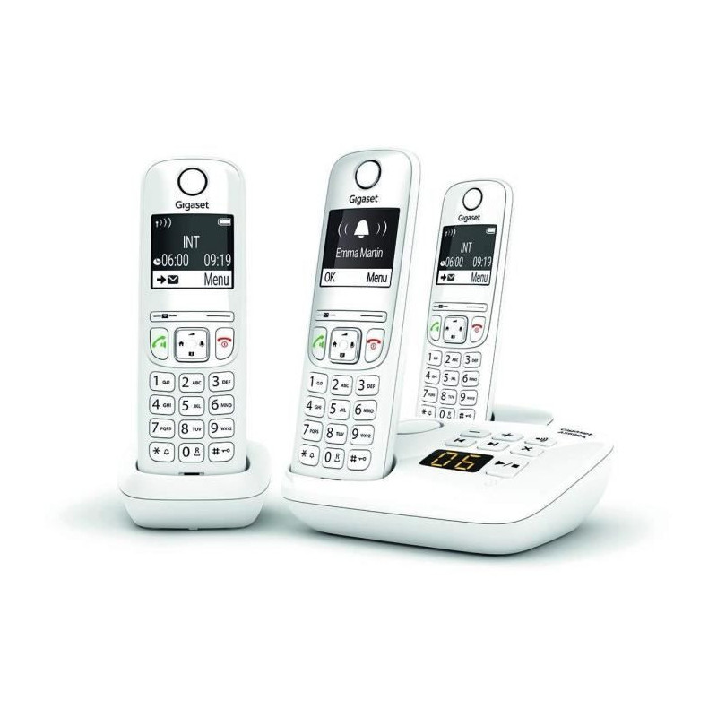 GIGASET Landline Telephone AS690 A Trio White