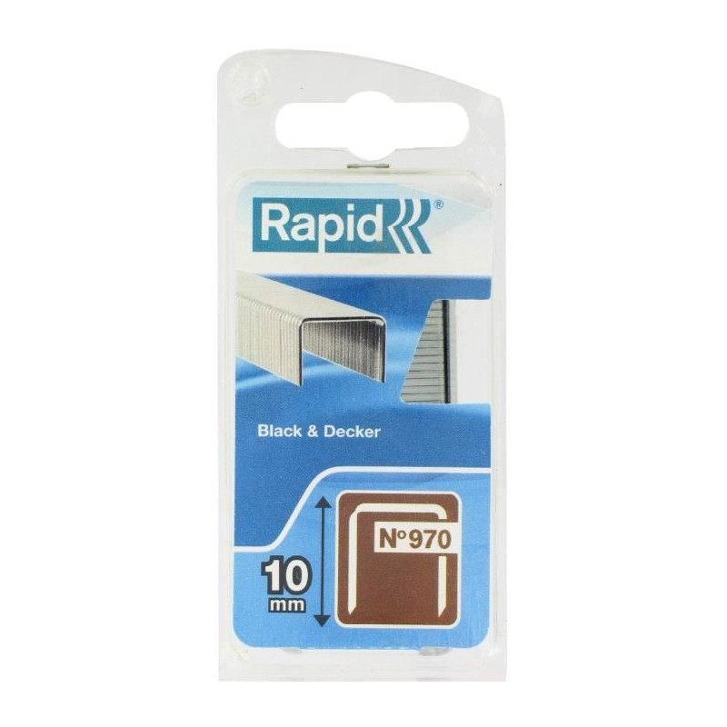 RAPID Galvanized staples - Flat wire - N ° 970/10 mm