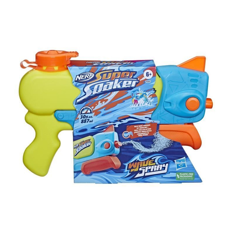 Nerf Super Soaker Wave Spray, Water blaster, the rotary nozzle creates