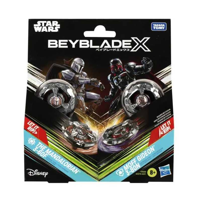Beyblade X and Star Wars, Collab The Mandalorian 3-60F vs. Moff Gideon