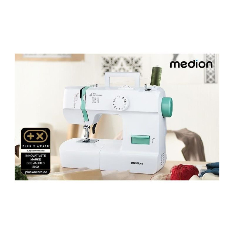 Sewing Machine - MEDION - SM 70 - 71W - 12 Stitches - 700 rpm – LED