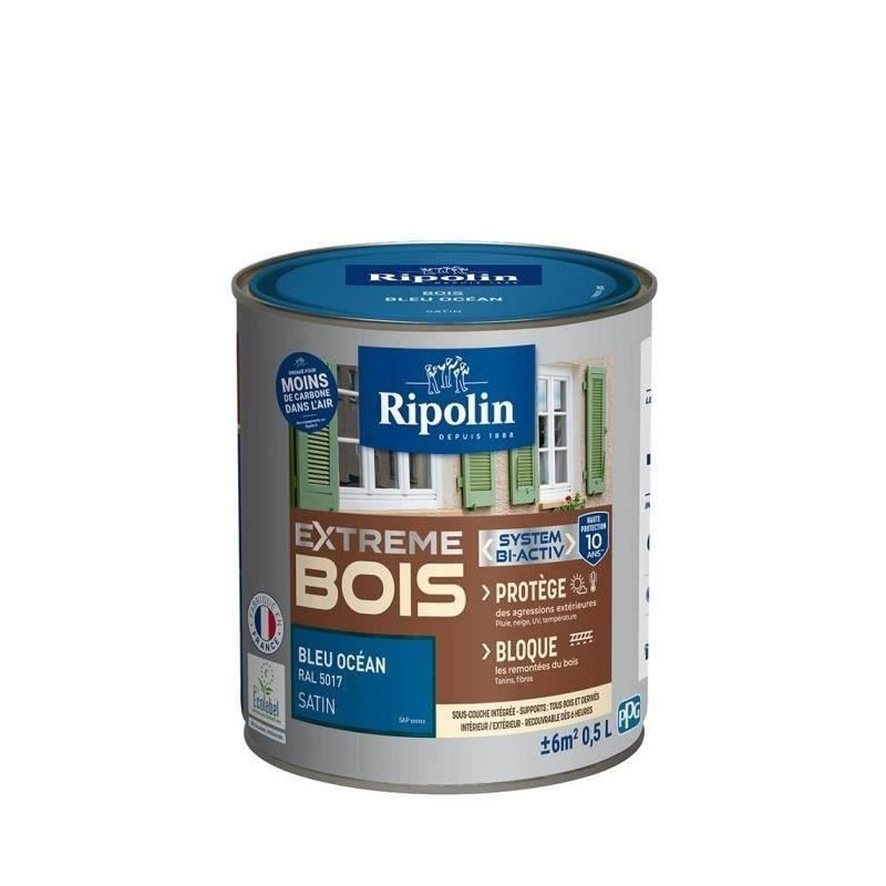 RIPOLIN Satin Wood Paint High Protection 10 years which Protects and M