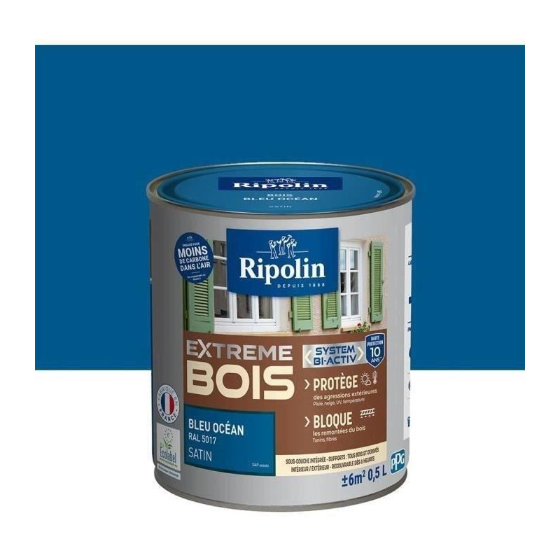 RIPOLIN Satin Wood Paint High Protection 10 years which Protects and M