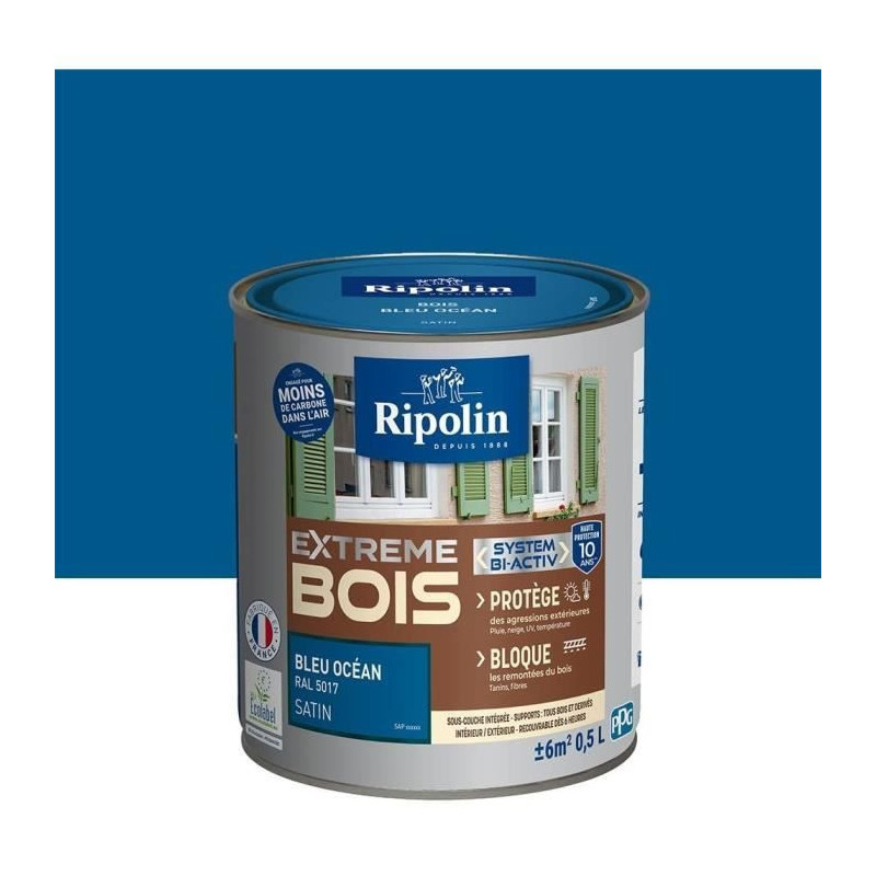 RIPOLIN Satin Wood Paint High Protection 10 years which Protects and M