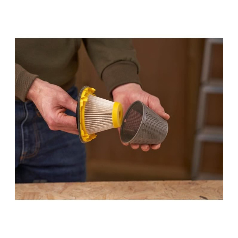 Cordless handheld vacuum cleaner - 18V - 45 Air Watts, 1300 L/min, 500
