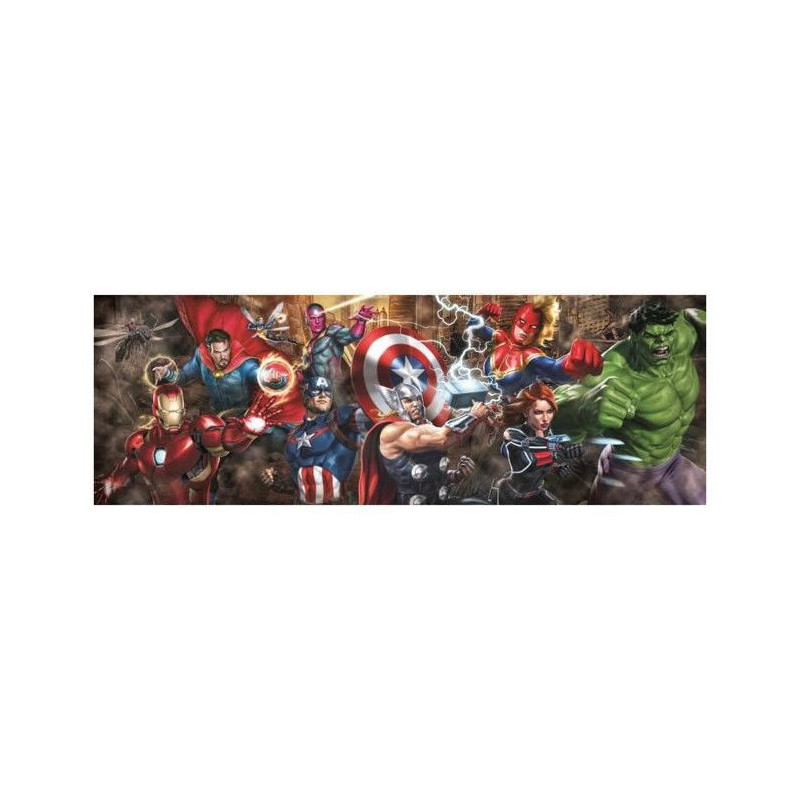 CLEMENTONI - Compact 1000 pieces Panorama - Marvel, The Avengers