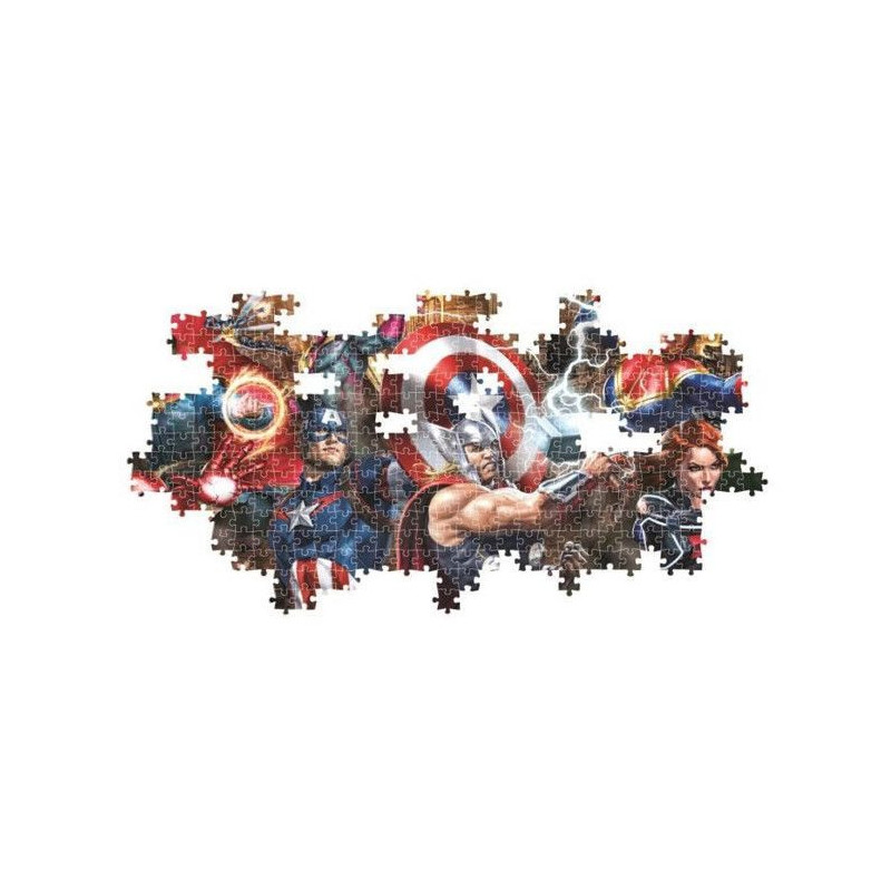 CLEMENTONI - Compact 1000 pieces Panorama - Marvel, The Avengers