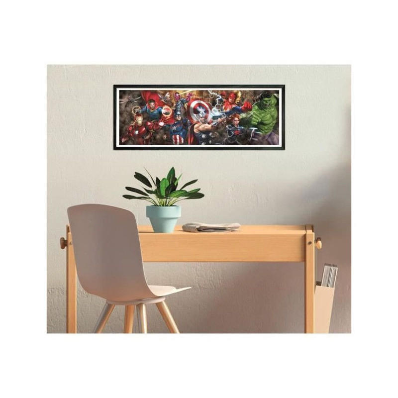 CLEMENTONI - Compact 1000 pieces Panorama - Marvel, The Avengers