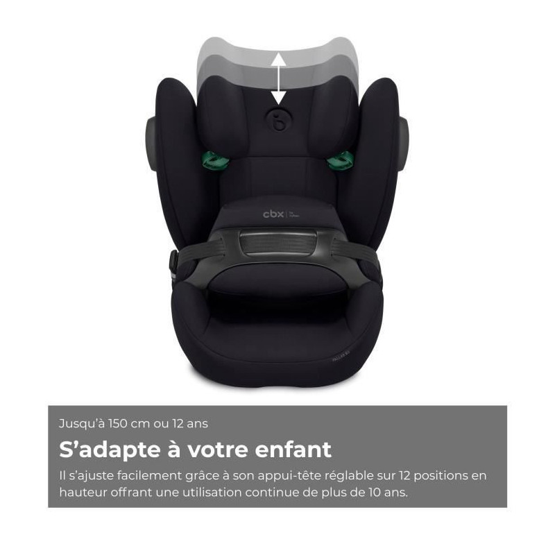 Car seat - CYBEX - Pallas B3 i-Size Pure Black - Group 1/2/3 - Reclini