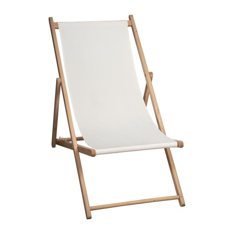 Stapled deckchair - PRIVATE GARDEN - MONTE CARLO - Ivory - F100
