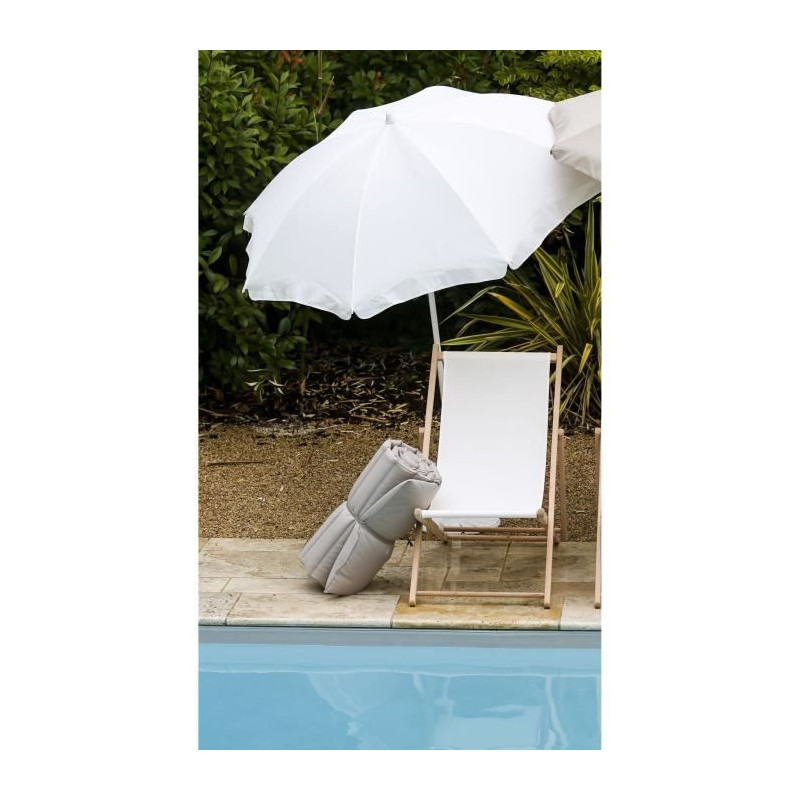 Stapled deckchair - PRIVATE GARDEN - MONTE CARLO - Ivory - F100