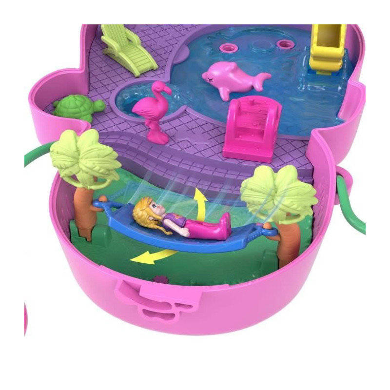 Polly Pocket - Mommy Monkey and Baby - 2 Mini-Figures Set HWP04