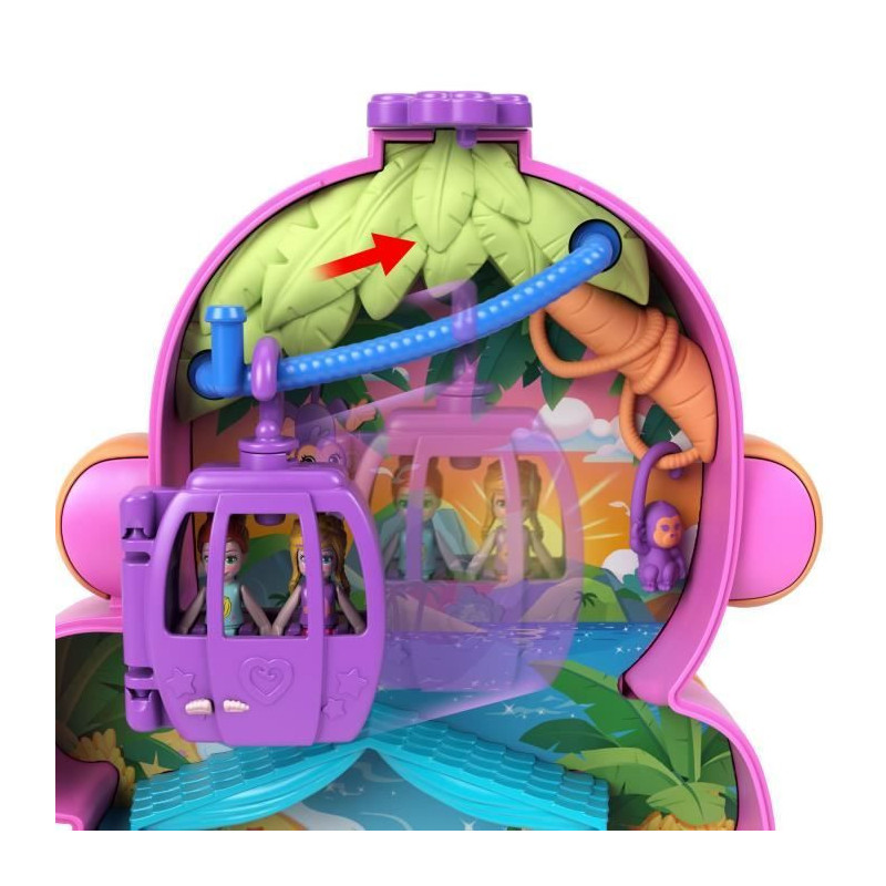 Polly Pocket - Mommy Monkey and Baby - 2 Mini-Figures Set HWP04
