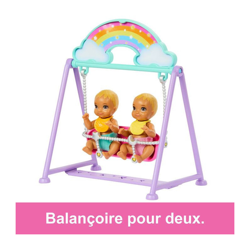 Barbie-The Twins' Room-Skipper Playset, Babies and Accessories HXM99