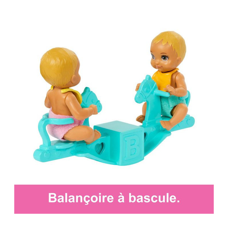Barbie-The Twins' Room-Skipper Playset, Babies and Accessories HXM99