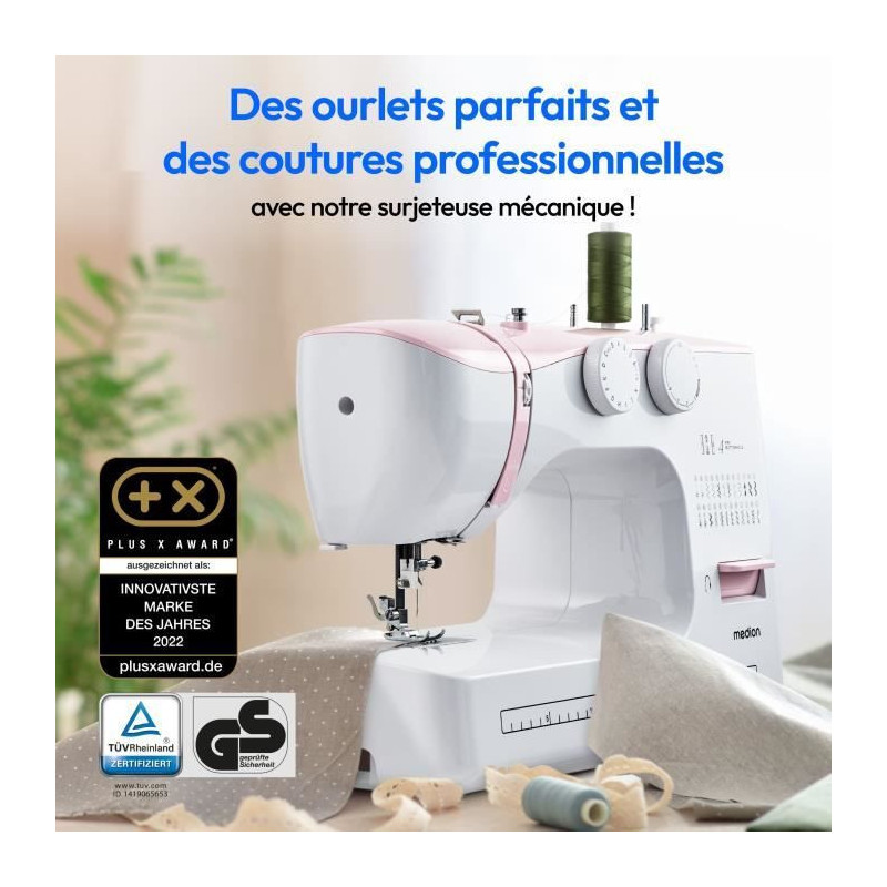 Sewing Machine - MEDION - SM 60 - 62W - 24 Stitches + Double Stitches