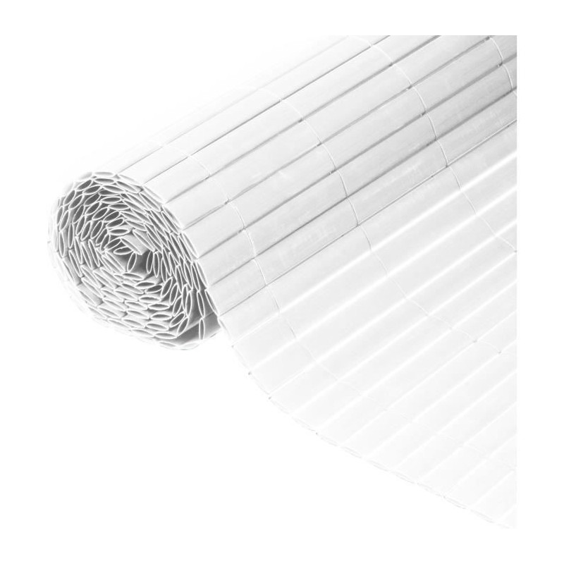 Double-sided PVC reed screen - NATURE - 1 x 3 m - 1600 g/m² - Blackou