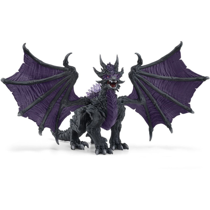 Dark Dragon Figure - Ultra-Realistic and Durable Toy Dragon with Movab