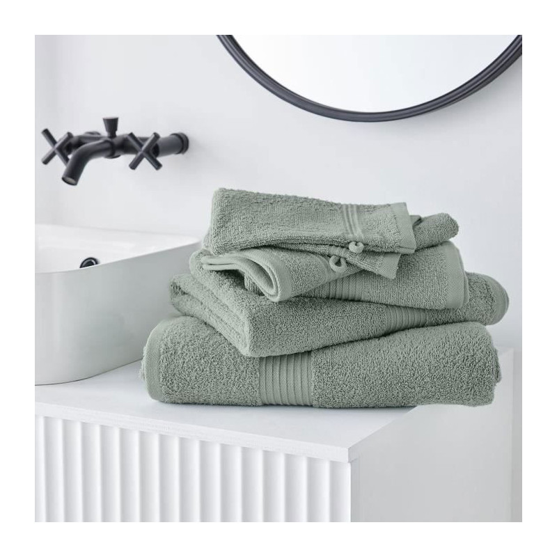 TODAY Essential - Set of 10 hand towels 50x90 cm 100% Cotton, Celadon