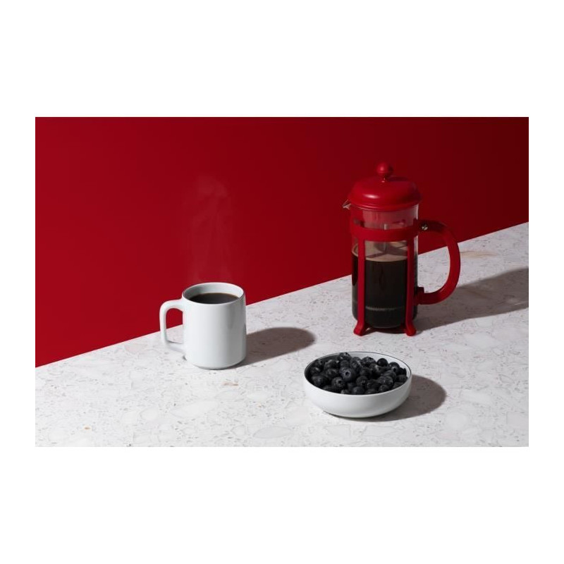 Java piston coffee maker 8 cups red - Bodum
