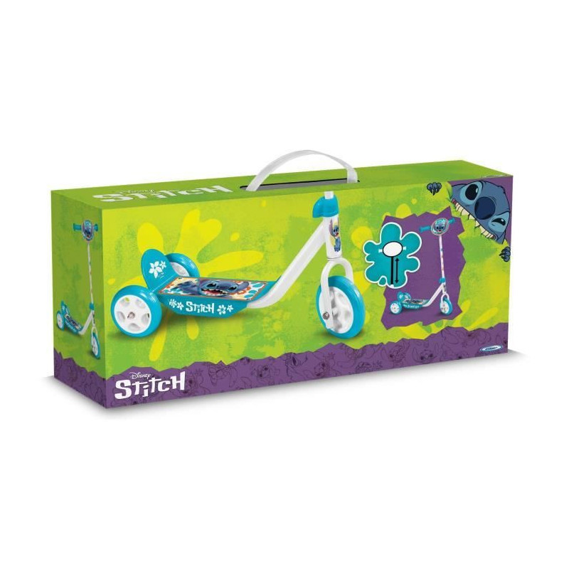 3 Wheel Scooter - DISNEY - STITCH - Height adjustable - Large non-slip