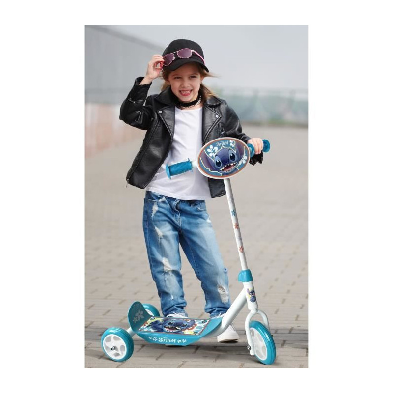 3 Wheel Scooter - DISNEY - STITCH - Height adjustable - Large non-slip