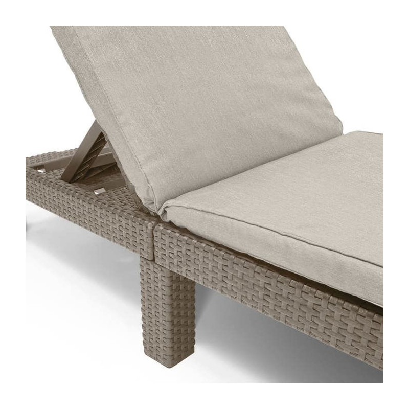 Keter Chair Long With Daytona Cappuccino 441308 cushion