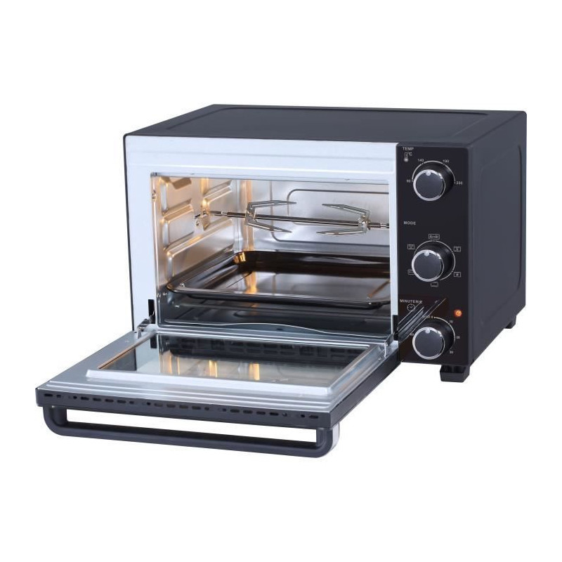 Continental Edison CEMF35B4 - Electric minifour 35L Black - 1500W - Ro