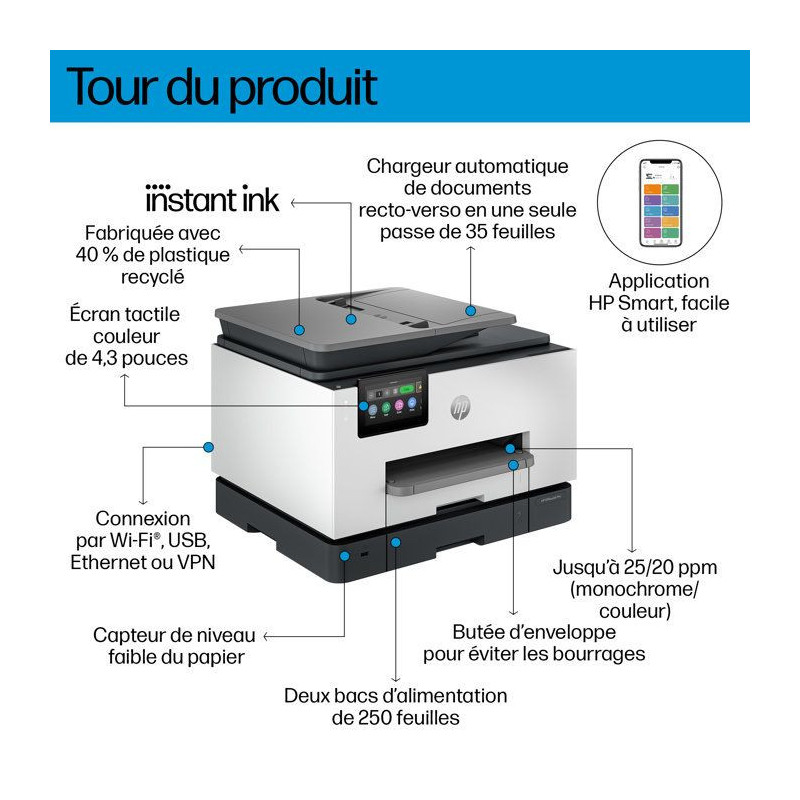 HP OfficeJet Pro 9135e Color Duplex All-in-One Printer, 3 months Insta