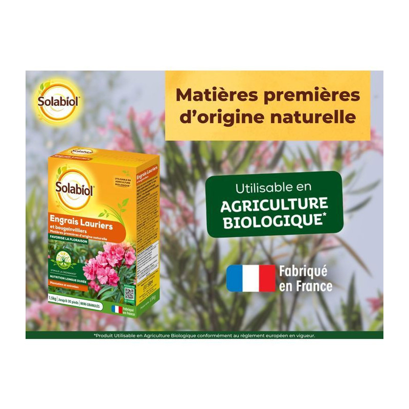 SOLABIOL SOLAURY15 Laurel And Bougainvillea Fertilizer - 1.5 Kg