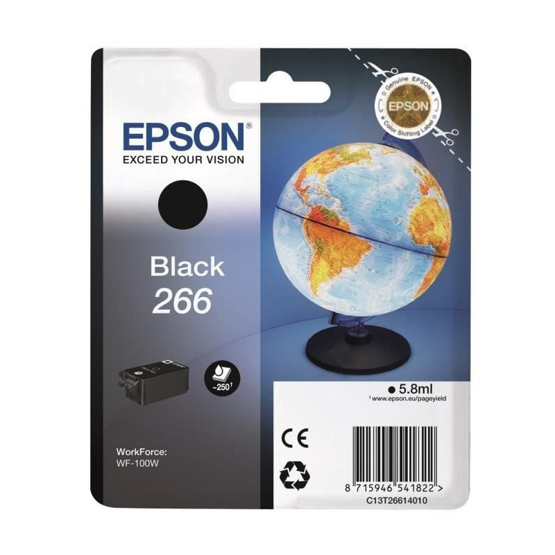 Globe 266 Black Cartridge - DURABrite Ultra Ink