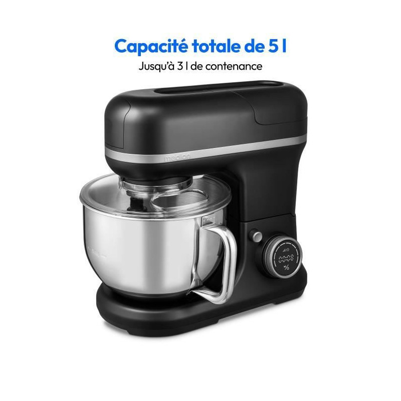 3-in-1 Food Processor - MEDION - MD18430 - 1200 W - 5 L - 8 Speeds - C