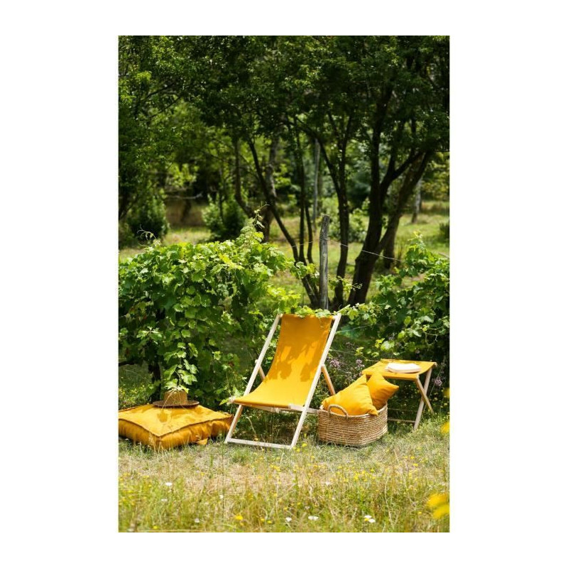 Stapled deck chair - PRIVATE GARDEN - Cumin - F100