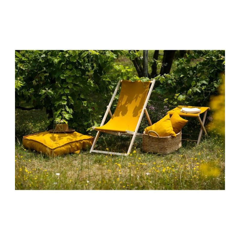 Stapled deck chair - PRIVATE GARDEN - Cumin - F100