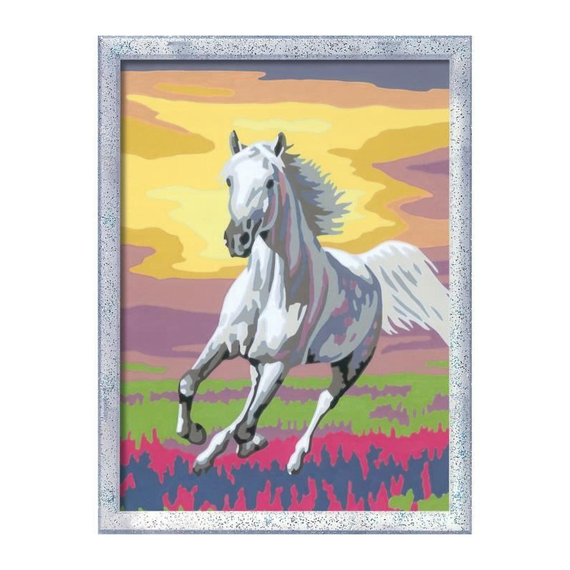 CreArt Kids 18x24cm Horse in the Meadow, Paint by Numbers Kit, Art Num