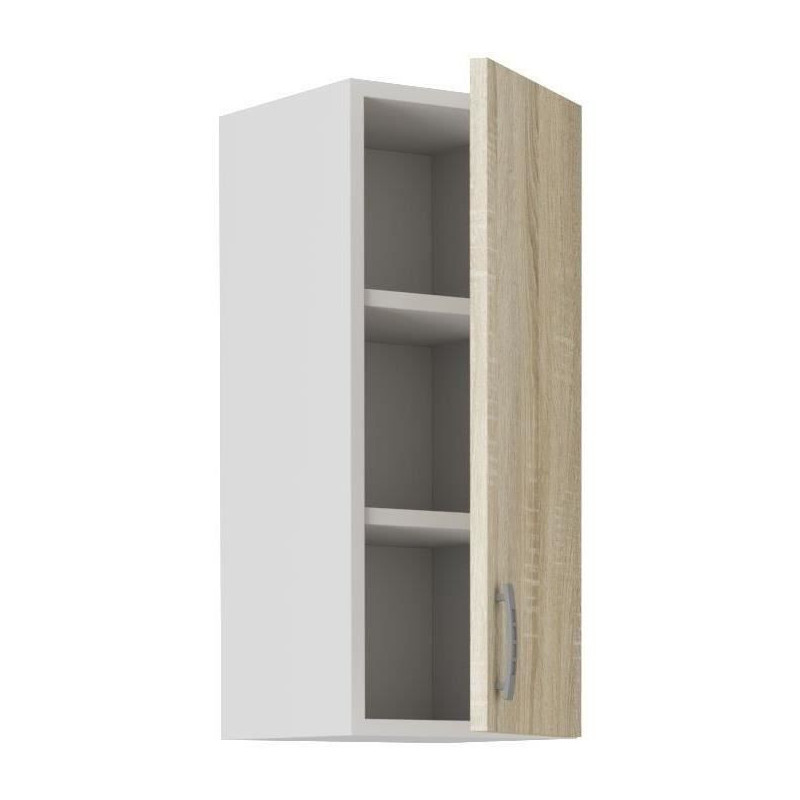 SARA high cabinet - 1 door - Sonoma oak decor - L30xD31xH71.5 cm - Mad