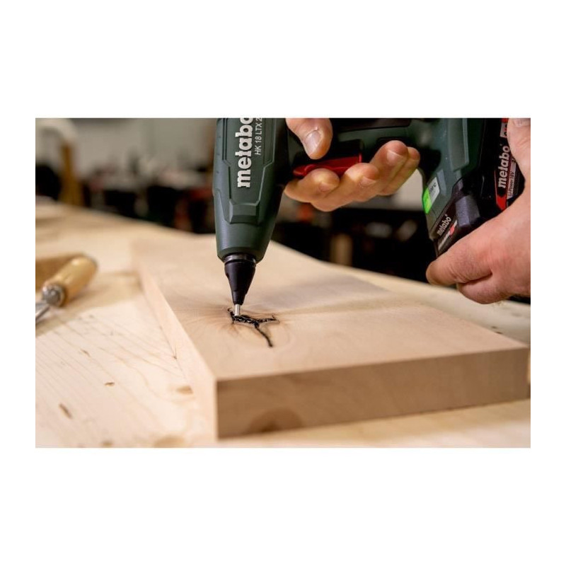 Cordless hot glue gun - METABO - HK 18 LTX 20 - 18 V - MetaBOX 145