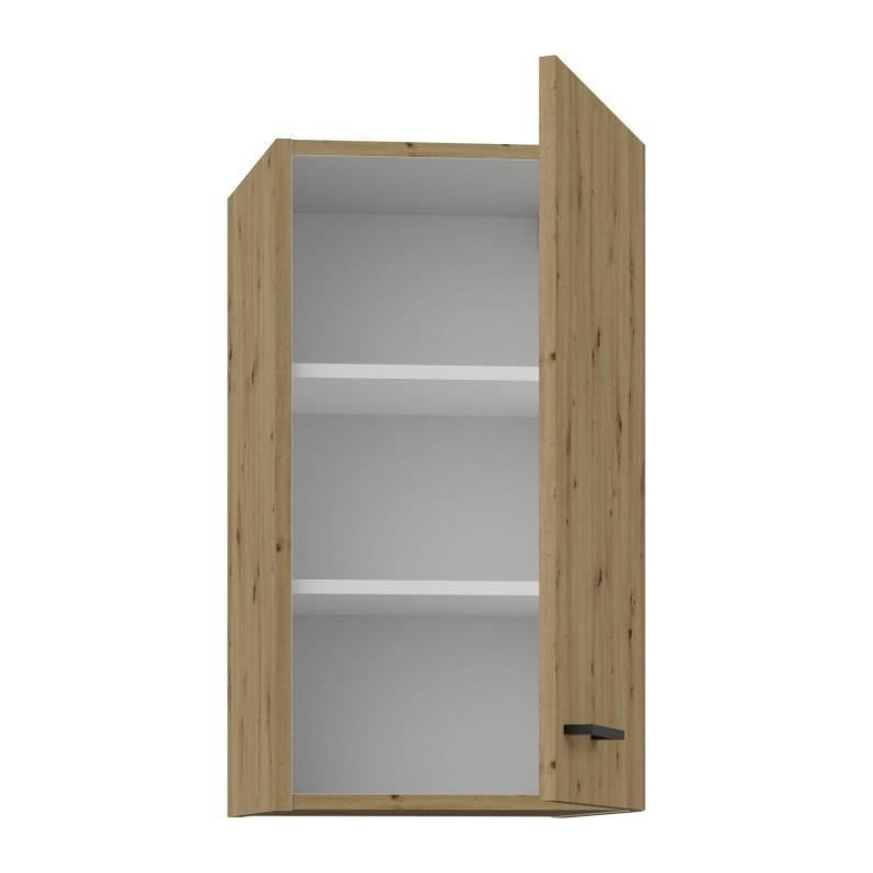 High cabinet - MODENA - 40 cm - Artisan oak and matt black - CUISINIER