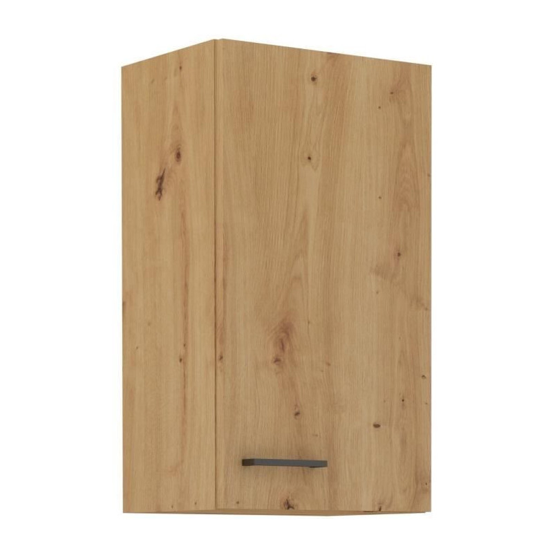 High cabinet - MODENA - 40 cm - Artisan oak and matt black - CUISINIER