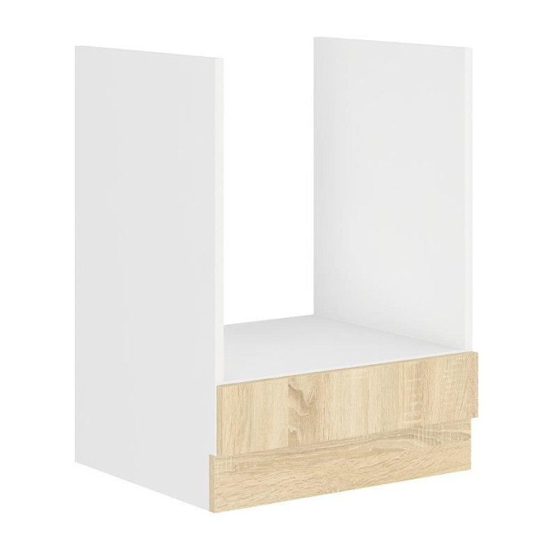 SARA low oven cabinet - Sonoma oak decor - L60 x D48 x H 82 cm