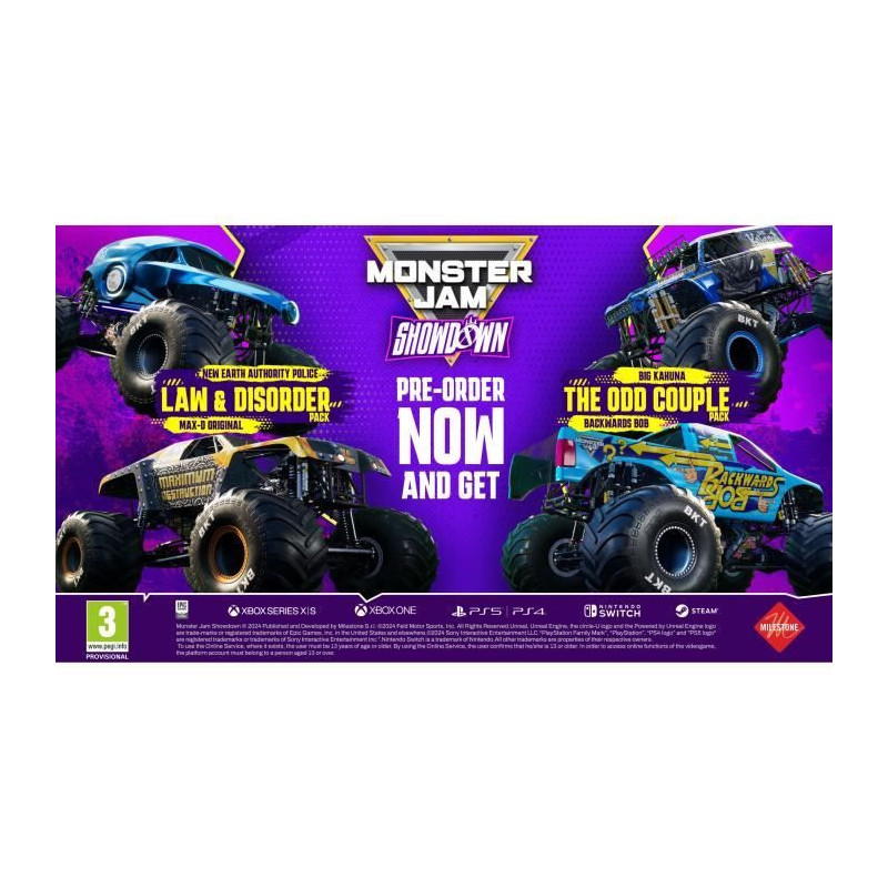 Monster Jam Showdown - Nintendo Switch Game - Day One Edition