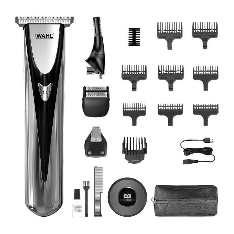 WAHL Elite Groom Multi-Function Clipper - 240V - 150 min - Silver/Blac